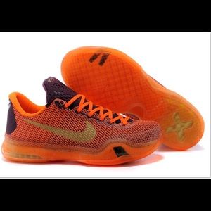 Orange/Gold/purple Kobe Bryant tennis shoes